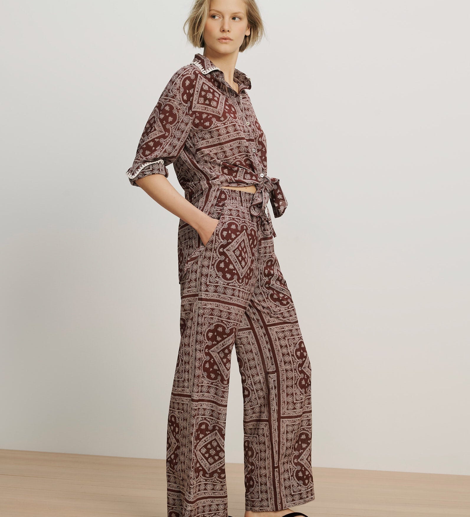 Veronica Beard - Sylvester Wide - Leg Pant
