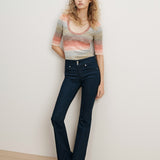 Veronica Beard - Beverly Mid - Rise Skinny - Flare Jean