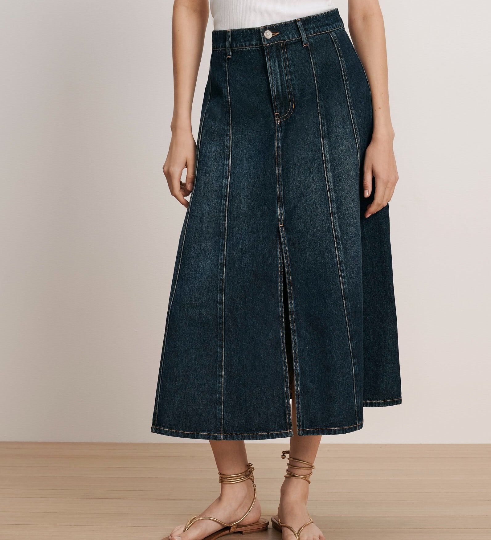 Veronica Beard - Nasreen Denim Midi Skirt