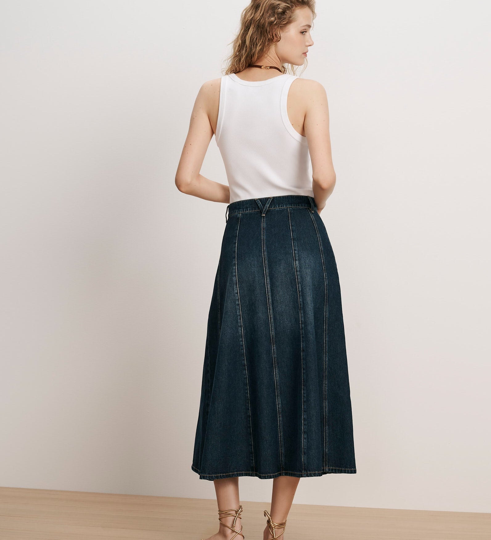 Veronica Beard - Nasreen Denim Midi Skirt