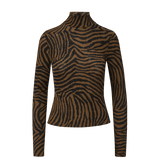 Veronica Beard - Wyeth Zebra Turtleneck Top