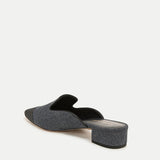 Veronica Beard - Cecile Denim Cap-Toe Mule