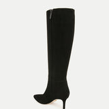 Veronica Beard - Lisa Suede Mid-Heel Tall Boot