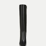 Veronica Beard - Lisa Leather Mid-Heel Tall Boot