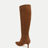 Veronica Beard - Lisa Suede Mid-Heel Tall Boot