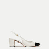 Veronica Beard - Cecile Croc - Embossed Cap - Toe Slingback Pump