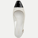 Veronica Beard - Cecile Croc - Embossed Cap - Toe Slingback Pump