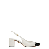 Veronica Beard - Cecile Croc - Embossed Cap - Toe Slingback Pump