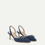 Veronica Beard - Roxy Denim Slingback Pump