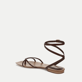 Veronica Beard - Allegra Leather Ankle - Wrap Sandal
