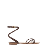 Veronica Beard - Allegra Leather Ankle - Wrap Sandal
