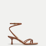 Veronica Beard - Caterina Leather Ankle-Wrap Sandal