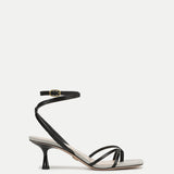 Veronica Beard - Caterina Leather Ankle - Wrap Sandal