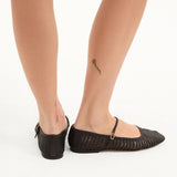 Veronica Beard - Ellie Woven-Leather Flat