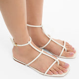 Veronica Beard - Marbella Lizard-Embossed Sandal