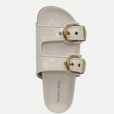 Veronica Beard - Prue Croc - Embossed Buckle Sandal