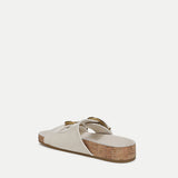 Veronica Beard - Prue Croc - Embossed Buckle Sandal