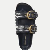 Veronica Beard - Prue Woven-Leather Sandal