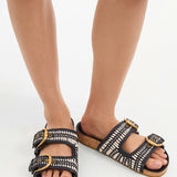 Veronica Beard - Prue Woven - Leather Sandal