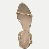 Veronica Beard - Sylvie Metallic Ankle-Strap Stiletto Sandal