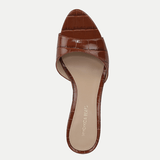 Veronica Beard - Tia Croc-Embossed Sandal