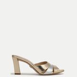 Veronica Beard - Cassiel Metallic Slide Sandal