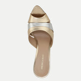 Veronica Beard - Cassiel Metallic Slide Sandal
