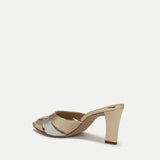 Veronica Beard - Cassiel Metallic Slide Sandal