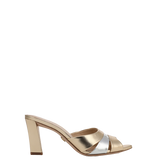 Veronica Beard - Cassiel Metallic Slide Sandal