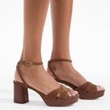 Veronica Beard - Drina Platform Block-Heel Sandal