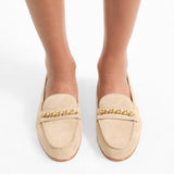 Veronica Beard - Penny Suede Chain-Link Loafer