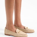 Veronica Beard - Penny Suede Chain-Link Loafer