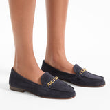 Veronica Beard - Penny Suede Chain-Link Loafer