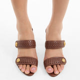 Veronica Beard - Sona Woven Heeled Sandal