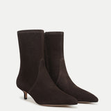Veronica Beard - Lisa Stretch Kitten-Heel Bootie