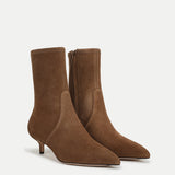 Veronica Beard - Lisa Stretch Kitten-Heel Bootie