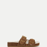 Veronica Beard - Prue Shearling Buckle Sandal