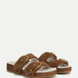 Veronica Beard - Prue Shearling Buckle Sandal
