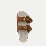 Veronica Beard - Prue Shearling Buckle Sandal