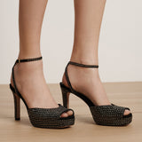 Veronica Beard - Brianne Crystal Platform Sandal
