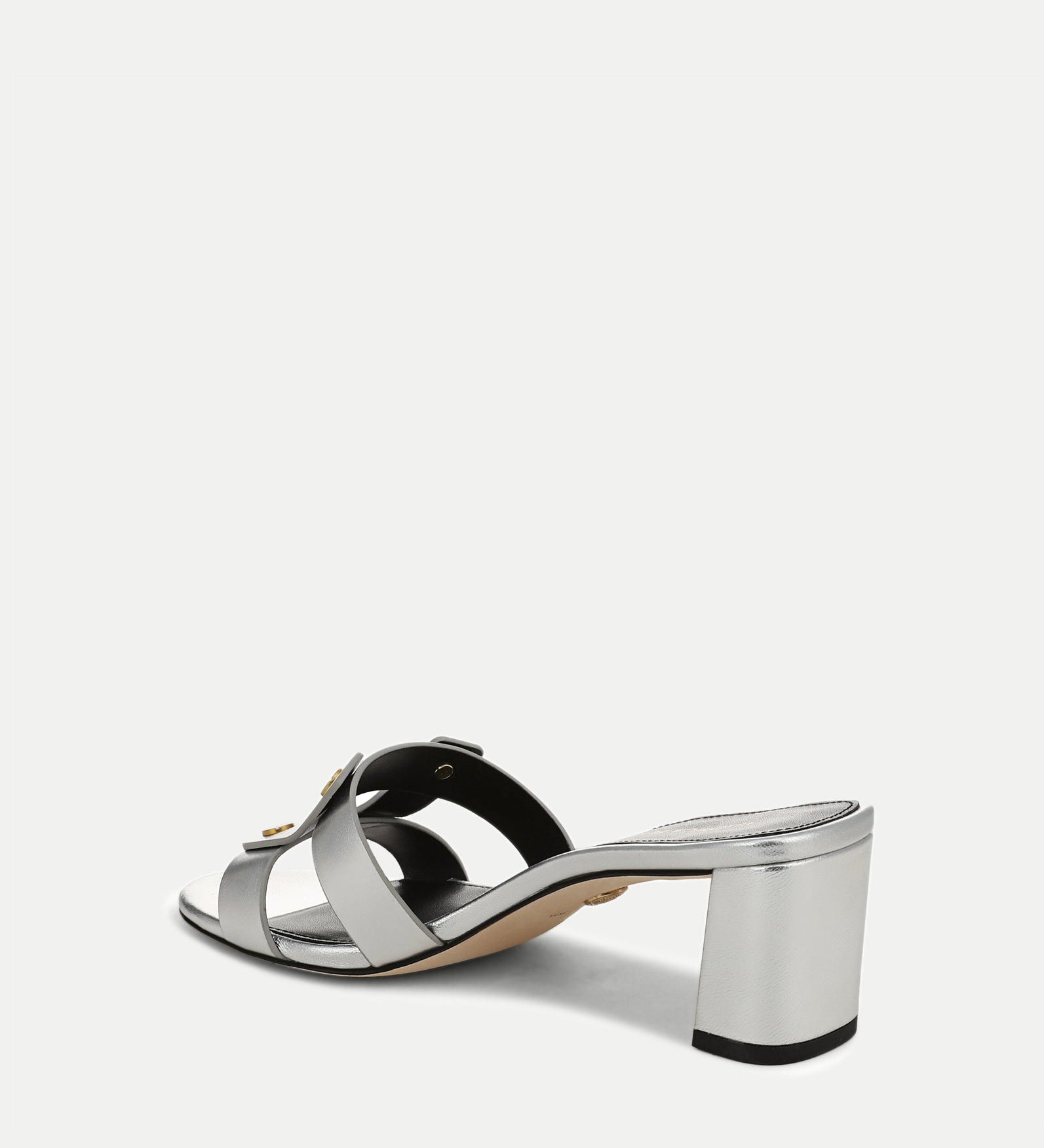 Veronica Beard - Via Silver Mid - Heel Sandal