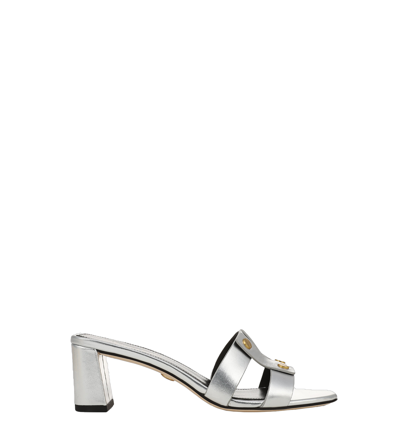 Veronica Beard - Via Silver Mid - Heel Sandal
