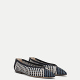 Veronica Beard - Bancroft Woven Leather Flat