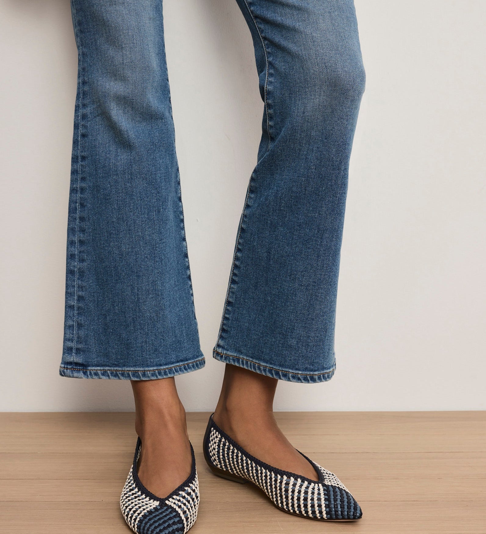 Veronica Beard - Bancroft Woven Leather Flat