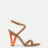 Veronica Beard - Lanaya Suede Ankle - Wrap Sandal