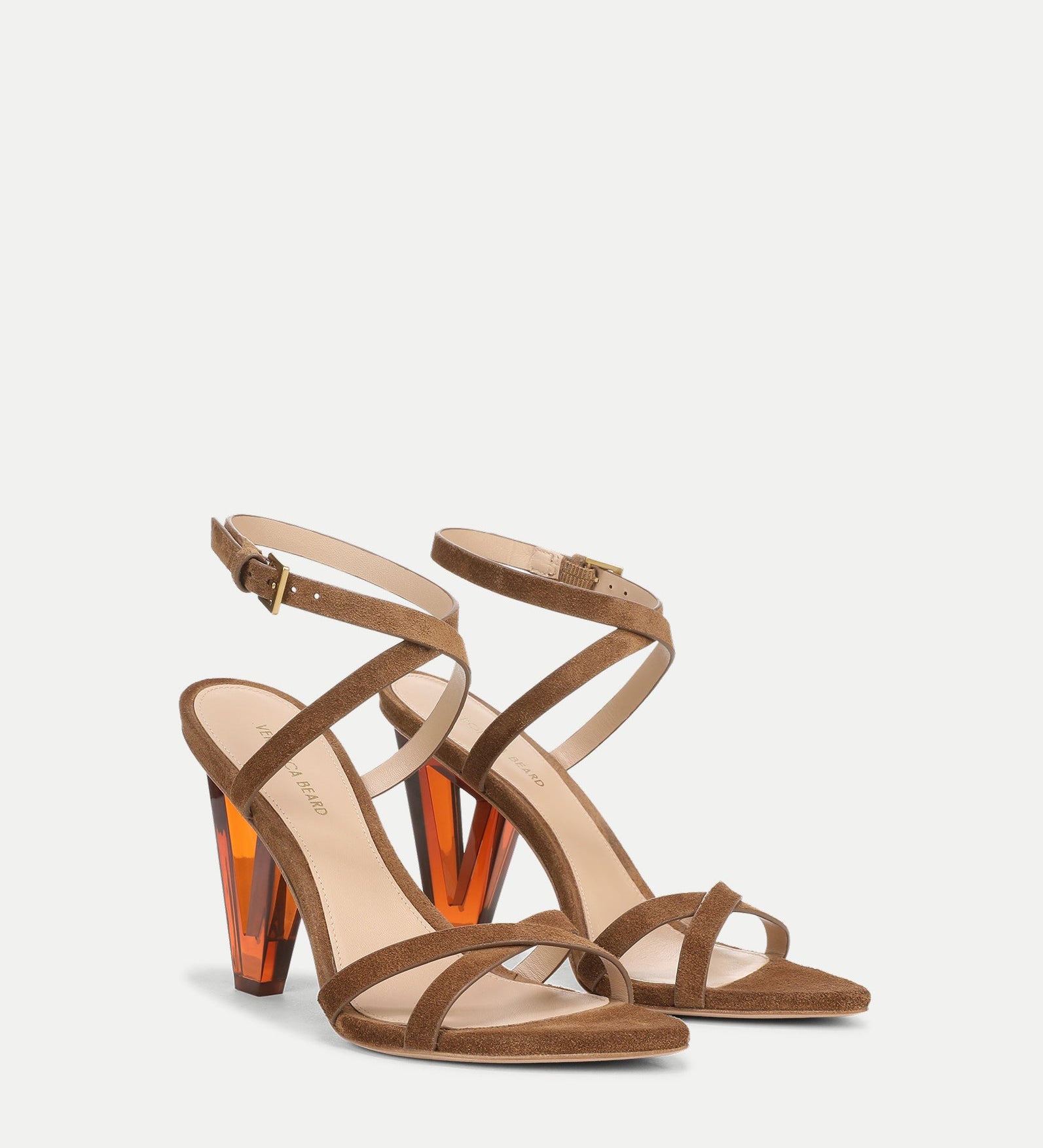 Veronica Beard - Lanaya Suede Ankle - Wrap Sandal