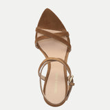 Veronica Beard - Lanaya Suede Ankle - Wrap Sandal