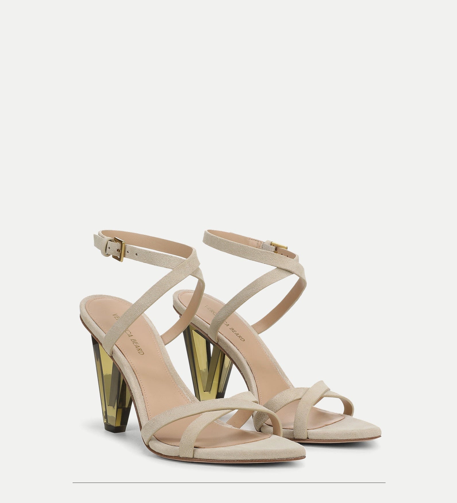 Veronica Beard - Lanaya Suede Ankle - Wrap Sandal