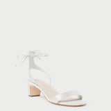 Roeffler Randall - Jackie Cream Mid-Heel Sandal