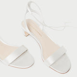 Roeffler Randall - Jackie Cream Mid-Heel Sandal